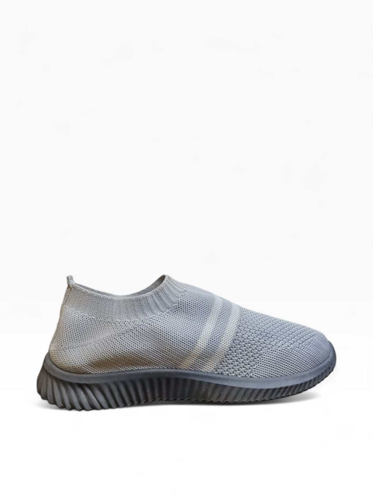Grey Laceless Slip-On