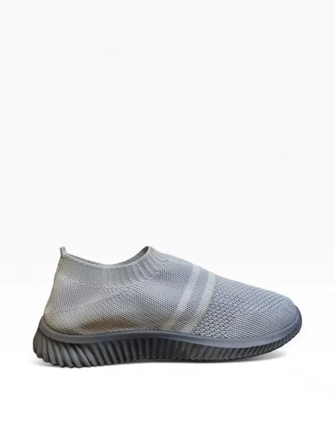 Grey Laceless Slip-On